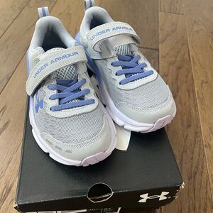 Under Armour Kids' Sneakers in Gray and Purple - BRAND NEW